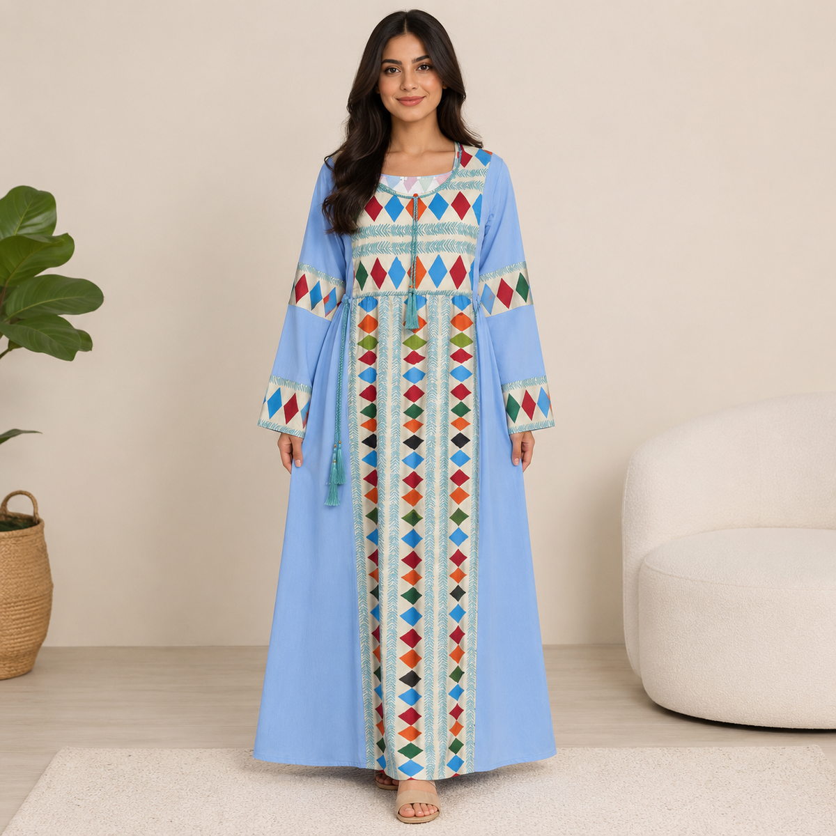 Women’s Daily House Abaya - Sky Blue