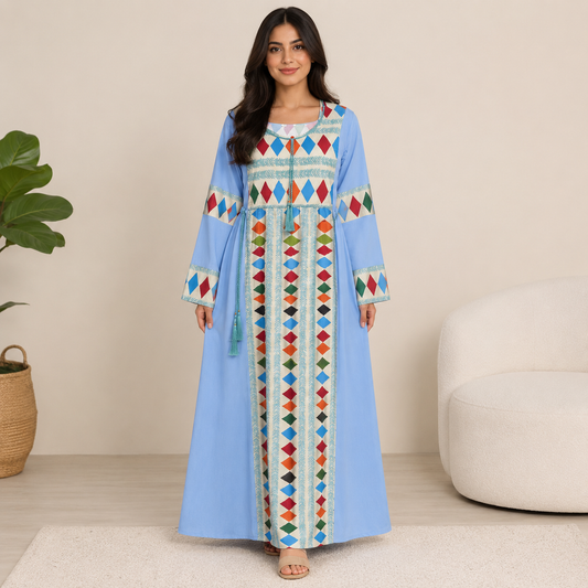 Women’s Daily House Abaya - Sky Blue